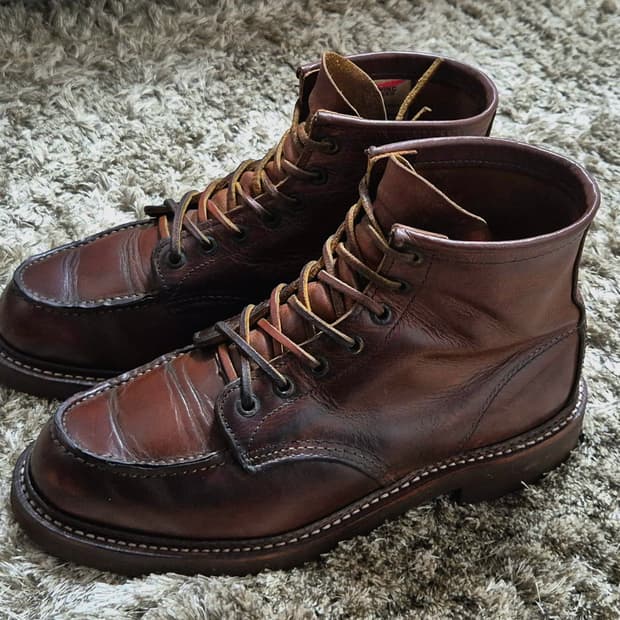 레드윙 1907 목토 부츠 비브람 솔스왑 (8.5D)