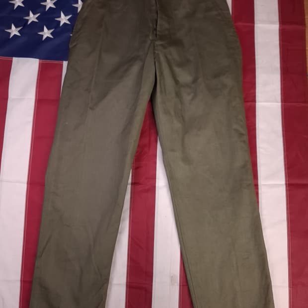 새제품 70's 국군용 HBT 전투복 바지