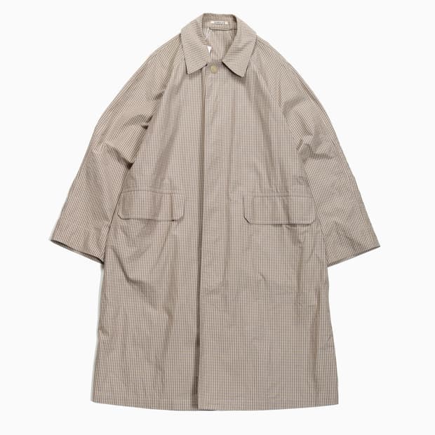 오라리 체크 코트