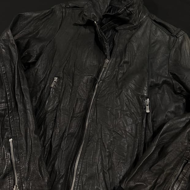 Pigskin Leather Zip Jacket