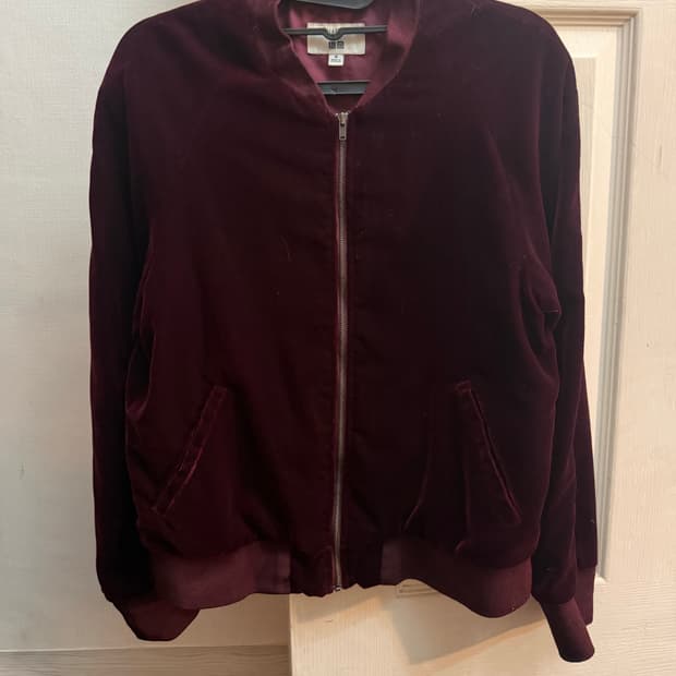 유니클로xIDLF 이네스 드 라 프레상쥬 벨벳 블루종