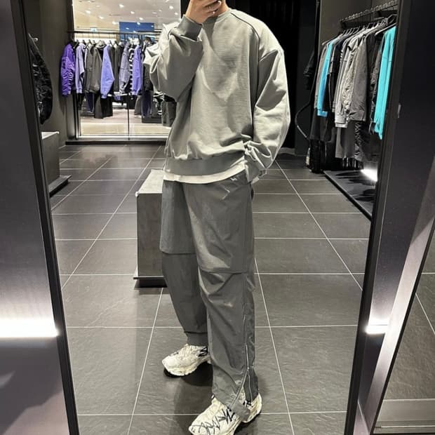 준지 나일론 로우 크러치 팬츠 48