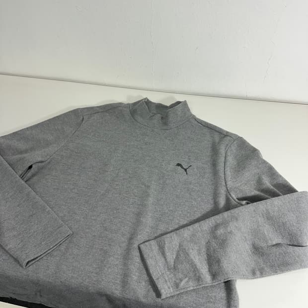 XL 푸마 그레이 반폴라 터틀넥 롱슬리브