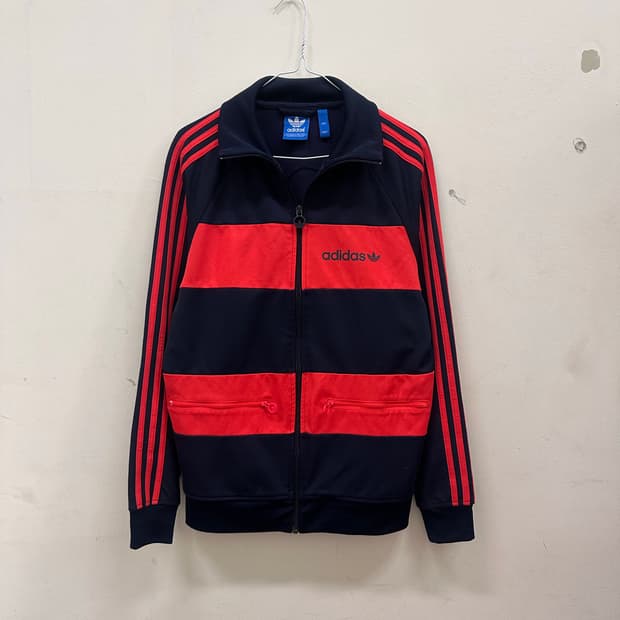 아디다스 베켄바우어 남빨 트랙탑 져지