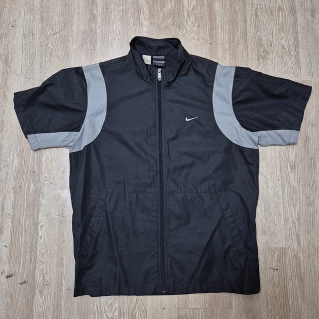 나이키 스우시 00s 올드스쿨 반팔 바람막이 트랙 자켓 M(95)