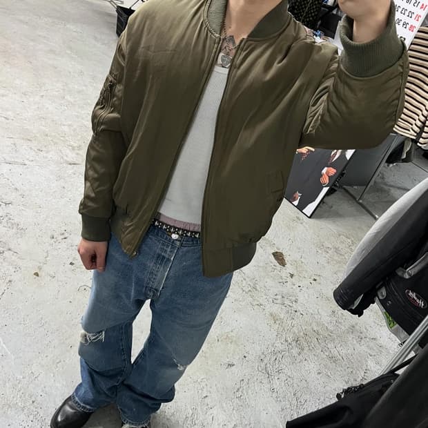vtg ma-1 bomber jacket