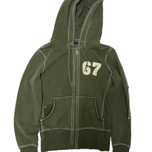 폴로 진스 컴퍼니 스티치 후드집업