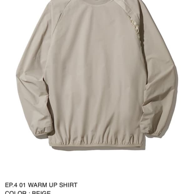 4) xlim ep.4 warm up shirt beige