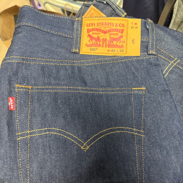 levis 501 SHRINK Rigid - Dark Wash 42x32