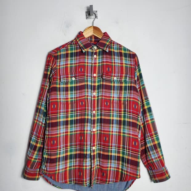 M 폴로 랄프로렌 나바호 패턴 체크 셔츠