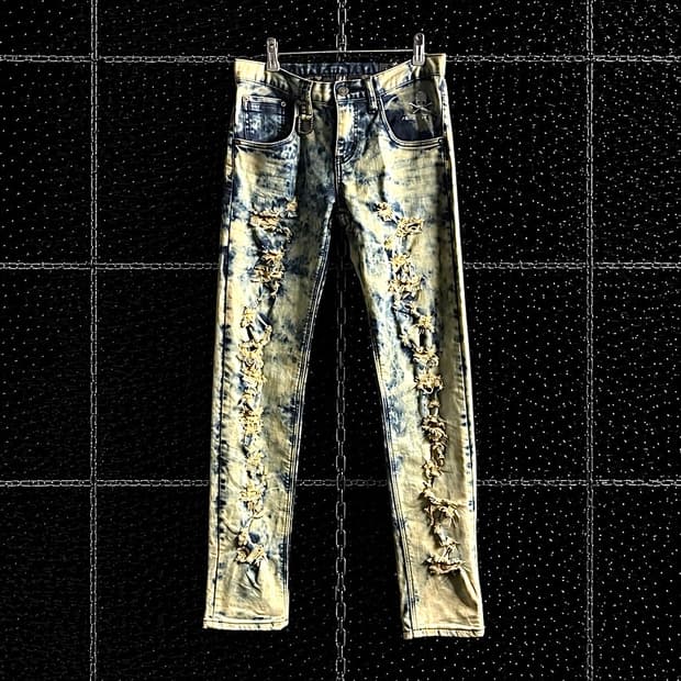 Roen x semantic design 데미지 데님팬츠