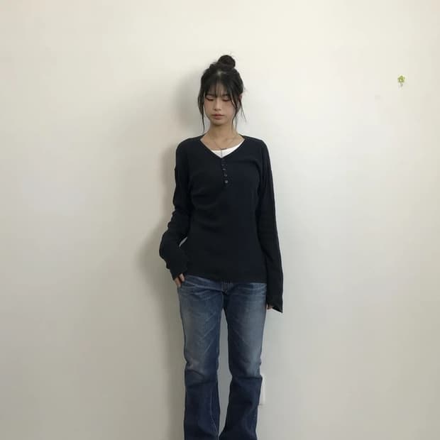 Final Basic Henley Long Sleeve