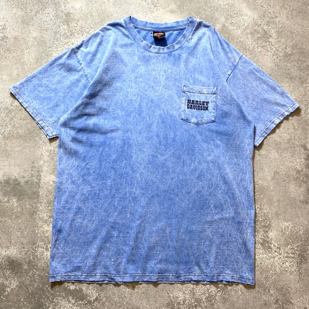 [XL] 2000'할리데이비슨 Made in USA 디스트레스드 반팔티