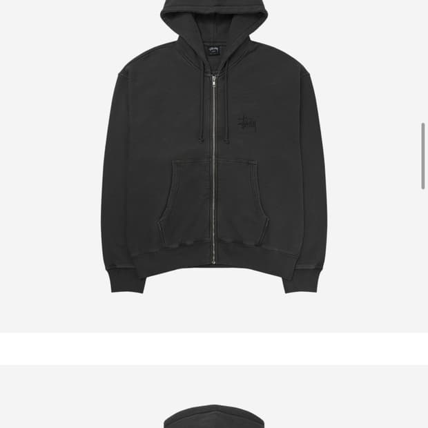 스투시 후드집업 피그먼트