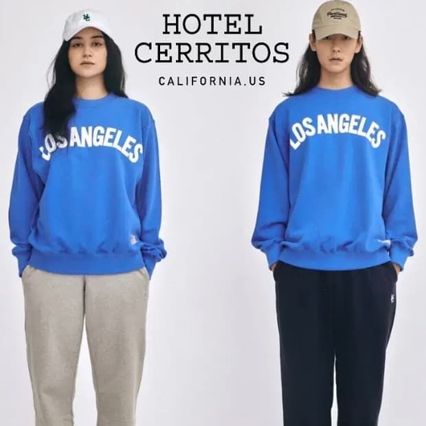 [정품] 호텔세리토스 로스앤젤레스 오버핏 맨투맨 2사이즈(새제품)