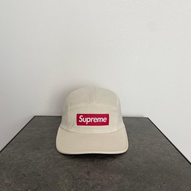 (OS) 슈프림 박스로고 캠프캡 모자 내츄럴