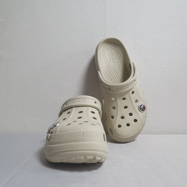 240mm 크록스 바야 플랫폼 클로그 아이보리 베이지