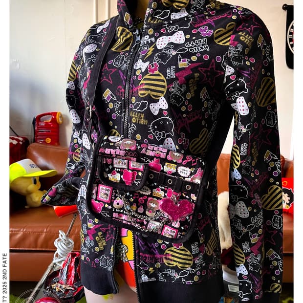 Jpn Vintage GAL Heart Chain Hip Sack