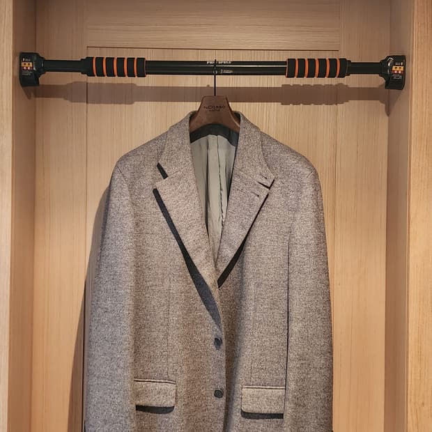 연블루 모직 자켓 XL