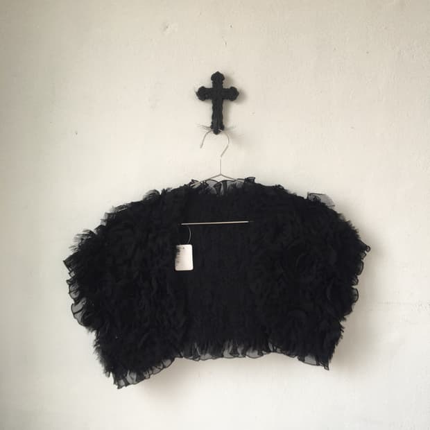 Flower pattern open bolero