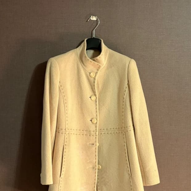 아이보리 앙고라 여성 자켓 JAPAN