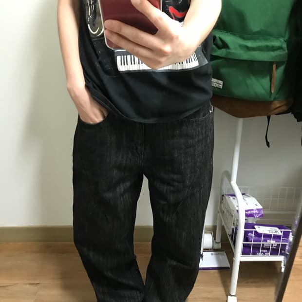 절개포인트 데님