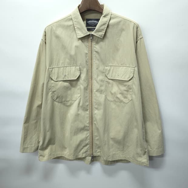 프리즘웍스 오버핏 베이지 셔츠자켓 (105~110)