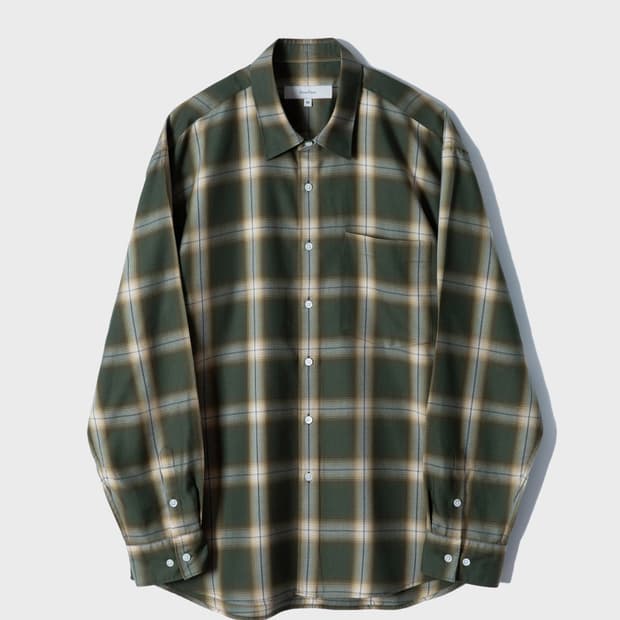 [46] 퍼스트플로어 체크셔츠 리프그린 leaf green