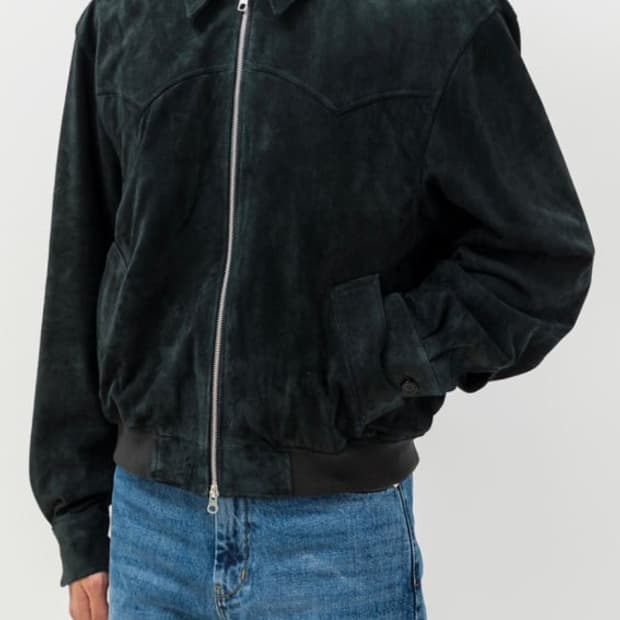 브라운야드 스웨이드 블루종 5사이즈