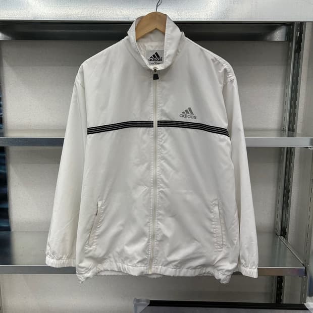 (L)90'S 아디다스 화이트 바막-Y135