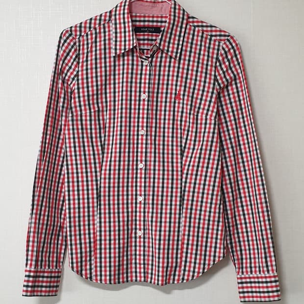 빈폴 여성 체크 남방 셔츠 90사이즈