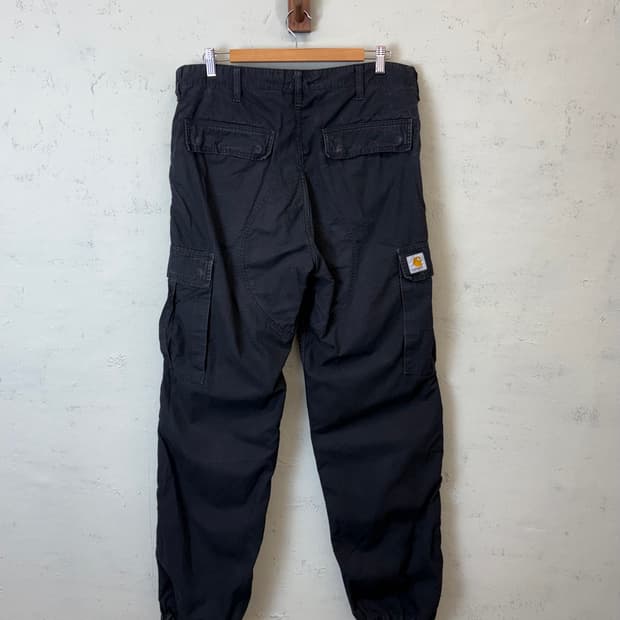 칼하트 윕 립스탑 카고팬츠 블랙