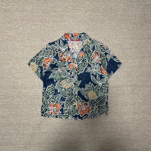 VINTAGE usa made hawaiian shirt rayon