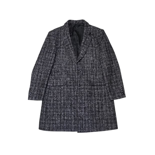 ANDREW MARC 앤드류 마크 남성 체크 울 코트