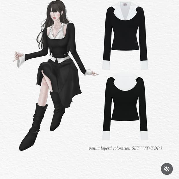 클라우드이모션 vanna 레이어드 탑