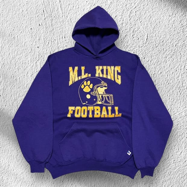 90s russell 러셀 후드티셔츠 퍼플 XL