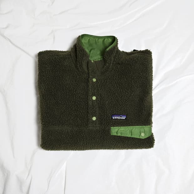 [L] 빈티지 파타고니아 레트로 글리세이드 카키 그린 스냅티