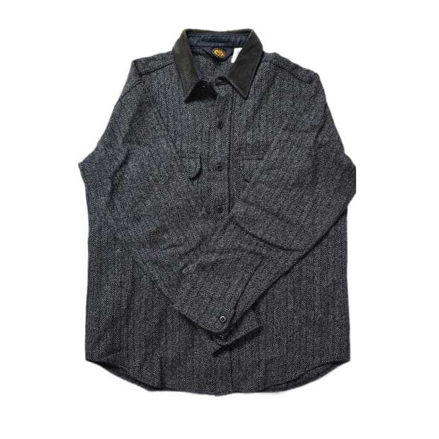 울리치 헤링본 코듀로이 카라 셔츠 자켓 L 싸이즈 105 USA