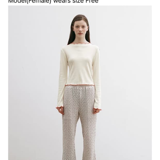 영오 플라워밴딩팬츠