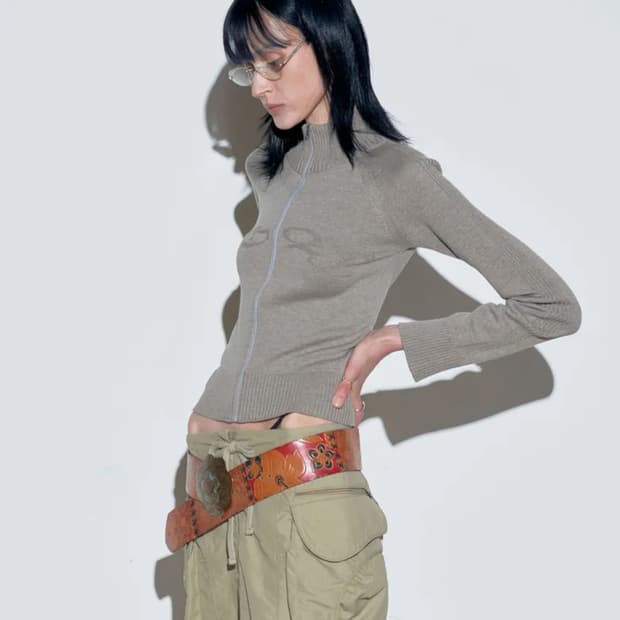 Holy Knit Zip-Up Gray