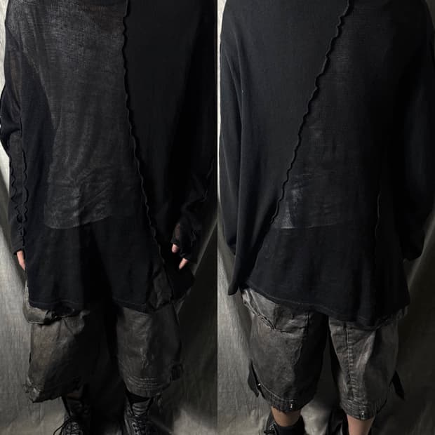 Yohji Yamamoto POUR HOMME Cut-Out Knit