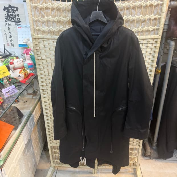 52/105/21ss 정품 릭오웬스 바우하우스 피시테일 호드코트 팝니다