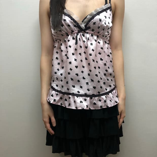 빈티지 베이비핑크 키치 슬리브리스