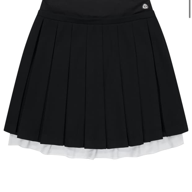 코이세이오 더블 웨이스트 플리츠 스커트 0사이즈