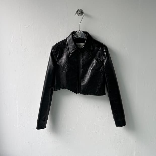 렉토 23aw 폴리 레더 블루종