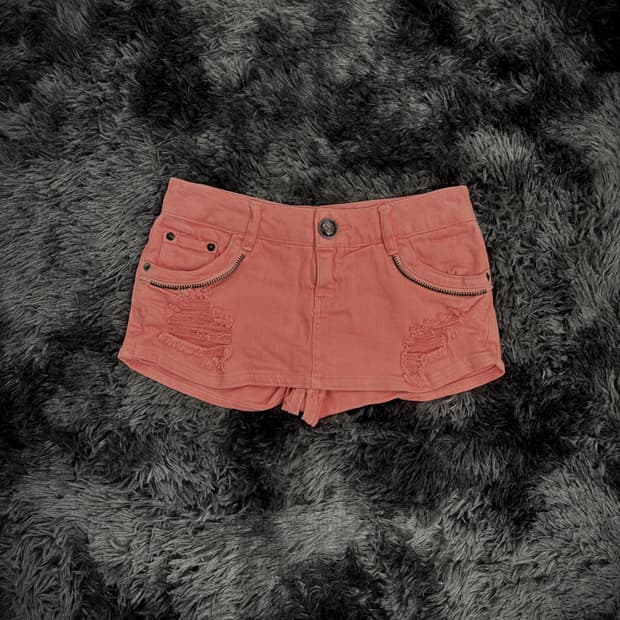 CECIL McBEE 핑크 데님 숏팬츠