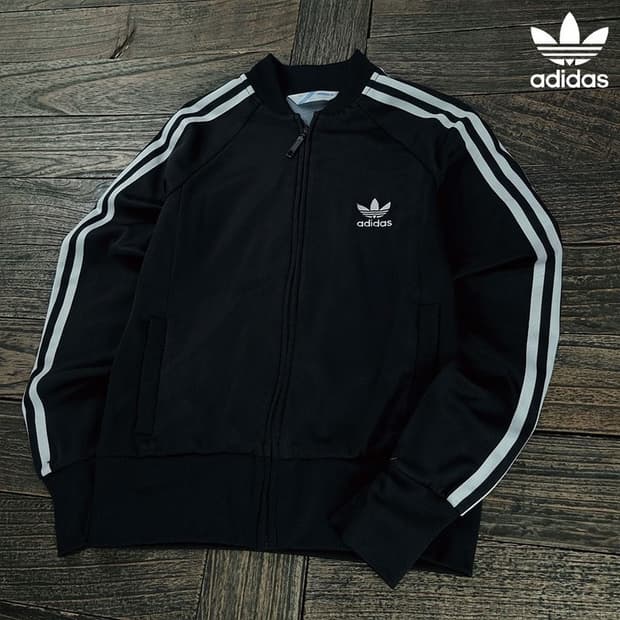 [아디다스] 슈퍼스타 져지 트랙탑 집업 자켓 블랙 M19061