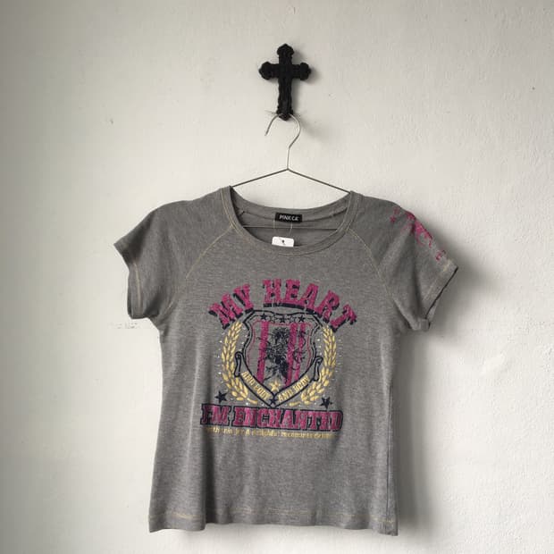 Glitter printing point t shirt