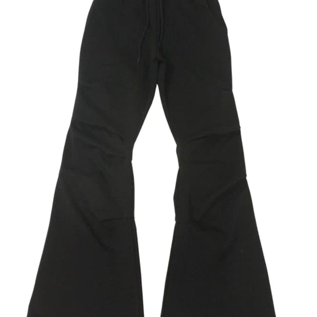 Pintuck boots cut training pants