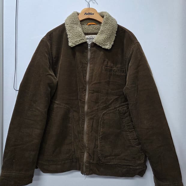 팀버랜드 코듀로이 쉐르파 브라운 쟈켓 점퍼
